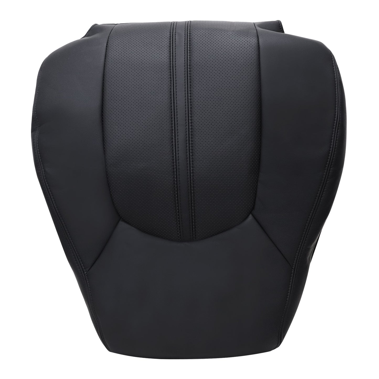 For 2008-2013 Cadillac CTS Front Driver & Passenger Bottom & Top Leather Seat Cover Black