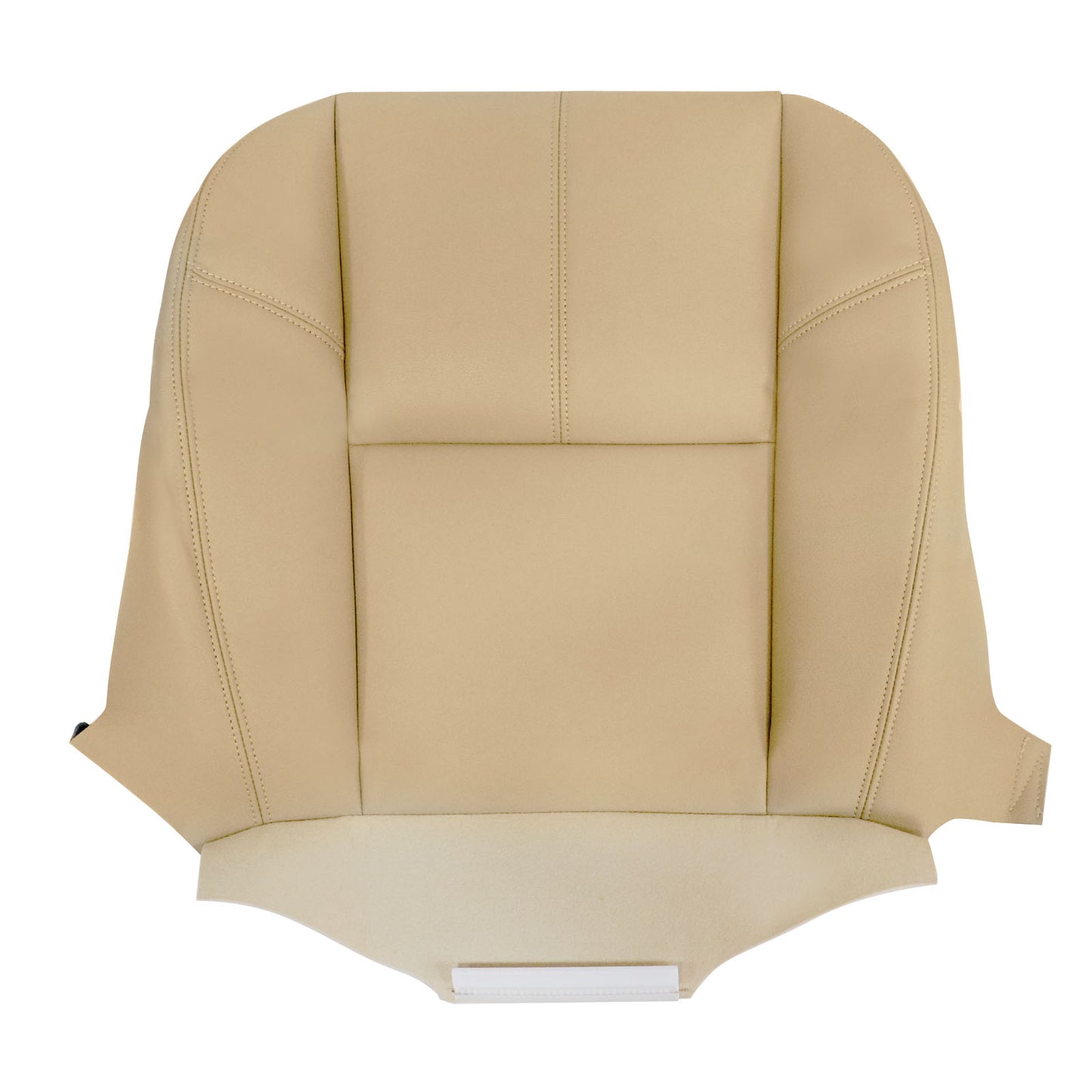 For 2007-2014 Chevy Silverado GMC Sierra Front Driver & Passenger Bottom & Top Leather Seat Cover Tan