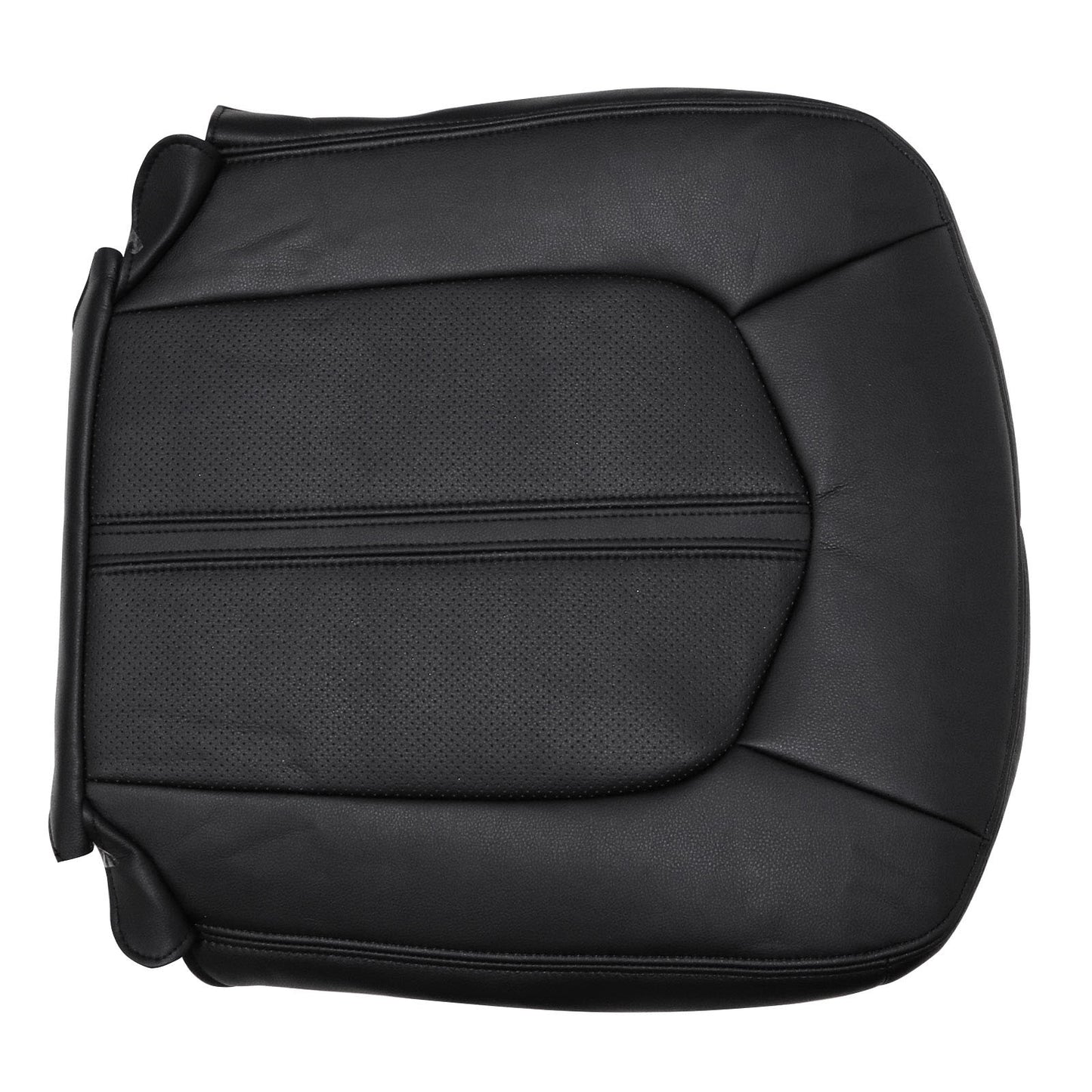 For 2008-2013 Cadillac CTS Front Driver & Passenger Bottom & Top Leather Seat Cover Black