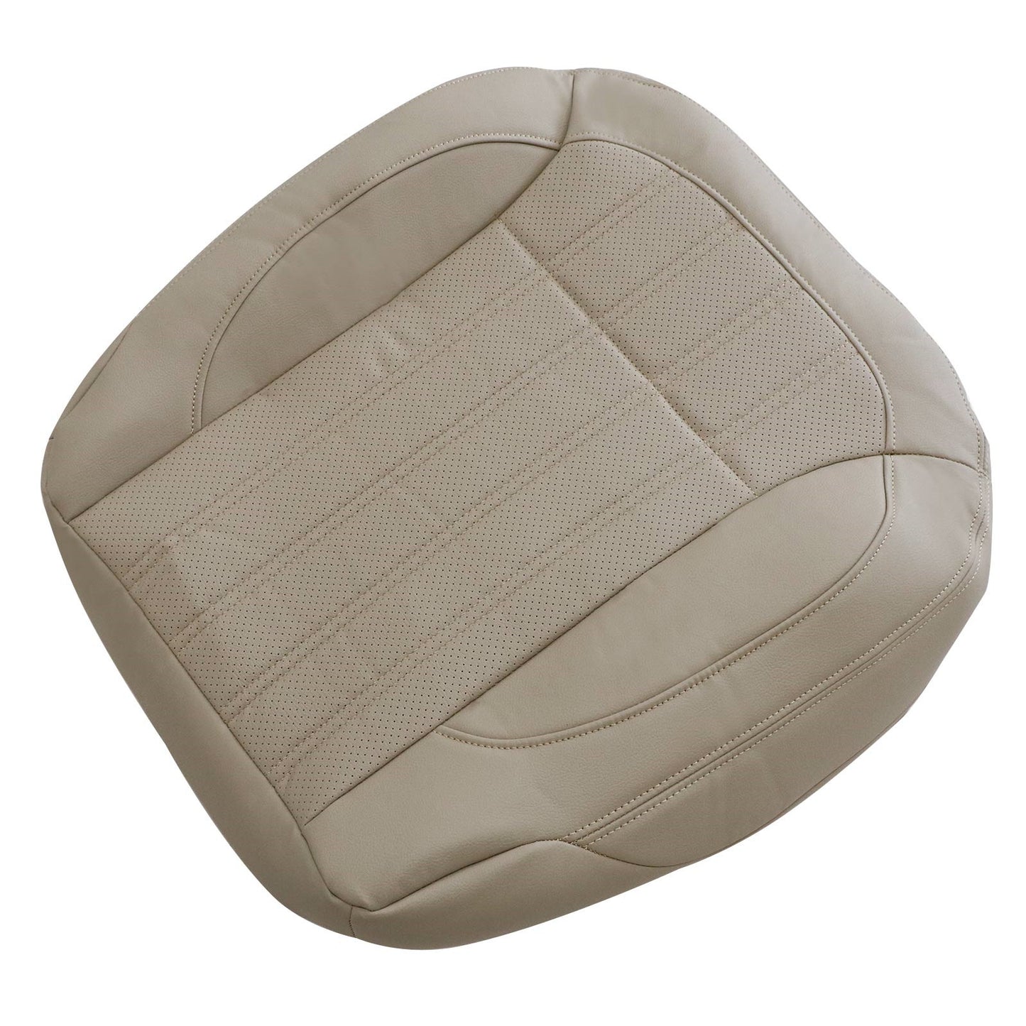 For 2013-2016 Mercedes Benz GL350 GL450 Front Driver & Passenger Bottom Leather Seat Cover Tan