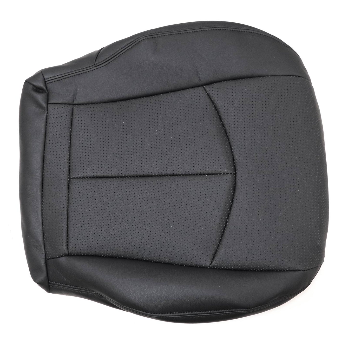 For 2003-2009 Mercedes Benz E63 E280 E300 E320 E350 E500 E550 Driver Bottom & Top PERFORATED Leather Seat Cover Black