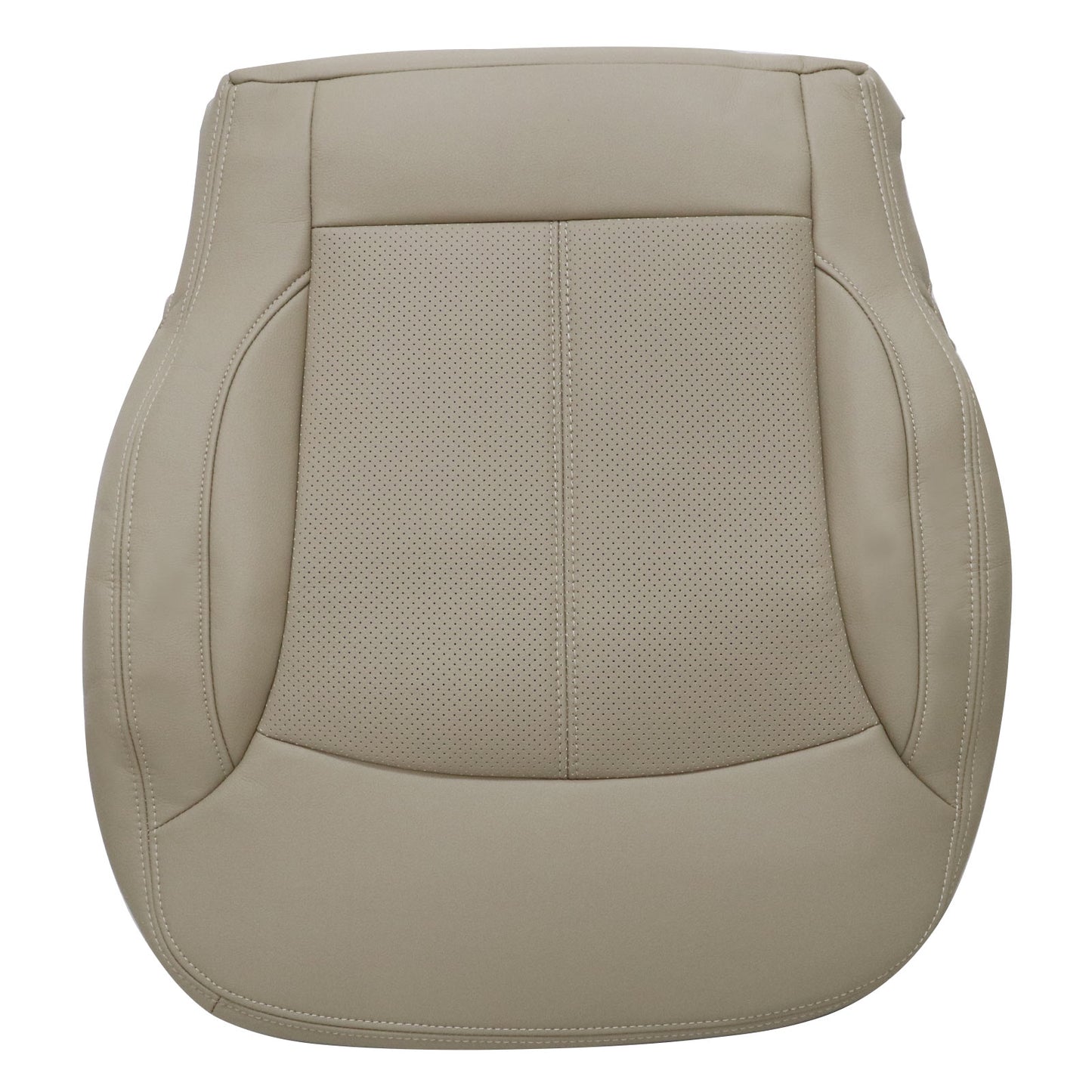 For 2010-2013 Buick LaCrosse Front Driver & Passenger Bottom & Top Leather Seat Cover Cashmere Tan
