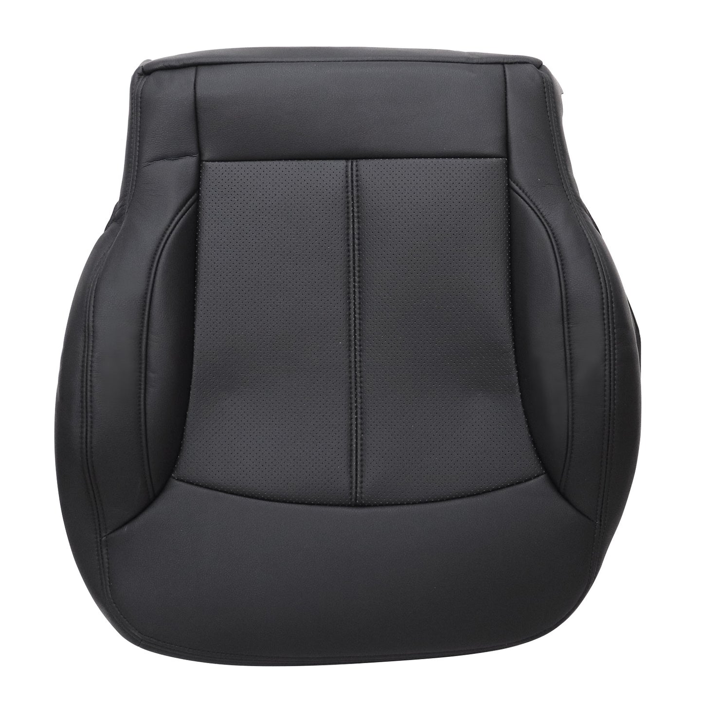 For 2010-2013 Buick LaCrosse Front Driver & Passenger Bottom & Top Leather Seat Cover Black