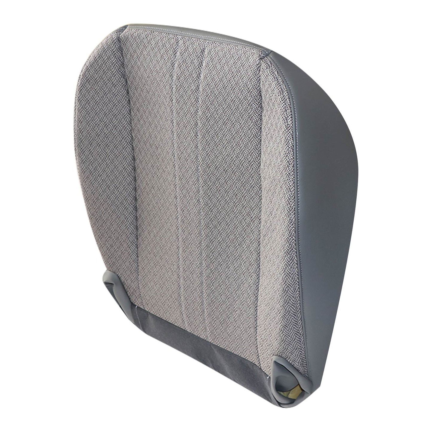 For 2003-2014 Chevy Express & GMC Savana 1500 Front Driver & Passenger Bottom & Top Cloth Seat Cover Gray