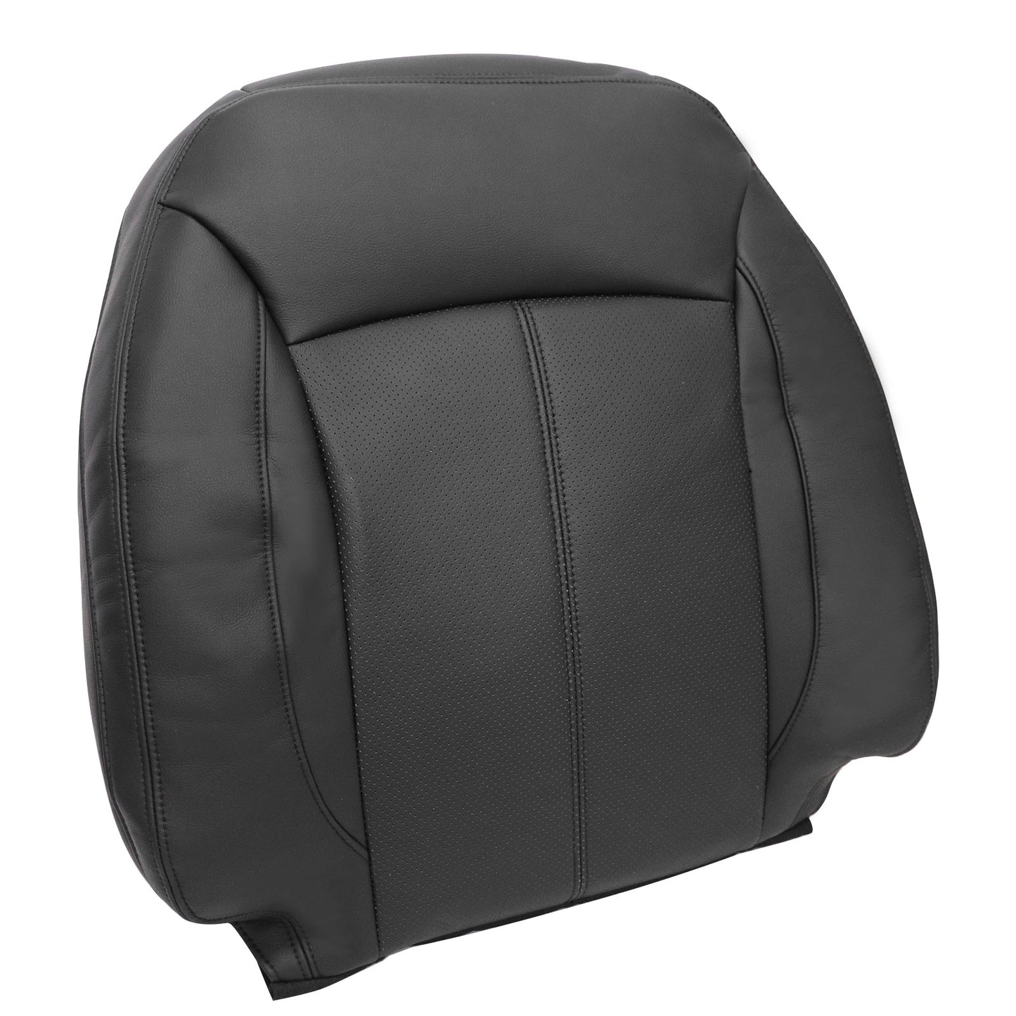 For 2010-2013 Buick LaCrosse Front Driver & Passenger Bottom & Top Leather Seat Cover Black
