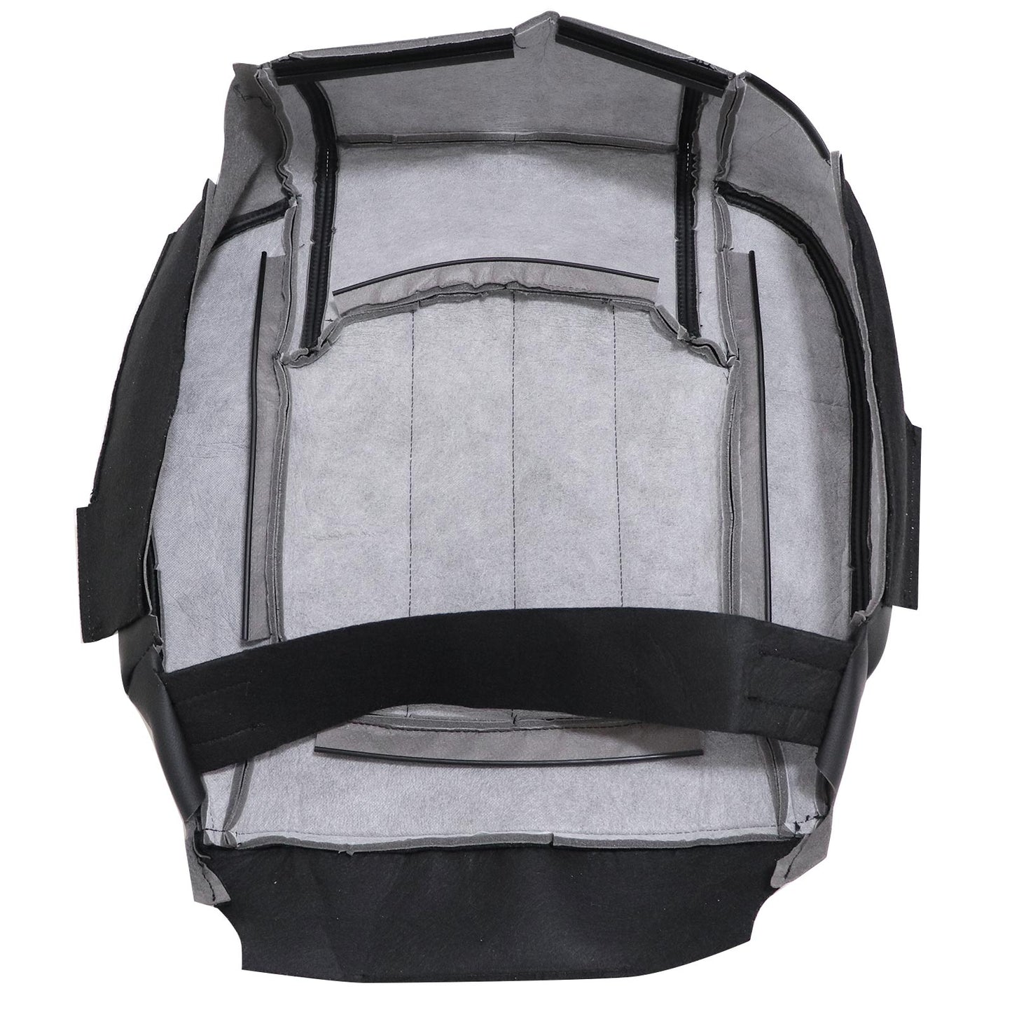 Fits 2009-2012 Chevy Traverse Driver & Passenger Bottom & Top Seat Cover Black