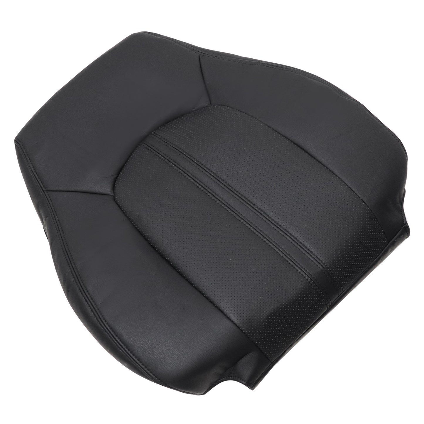 For 2008-2013 Cadillac CTS Front Driver & Passenger Bottom & Top Leather Seat Cover Black