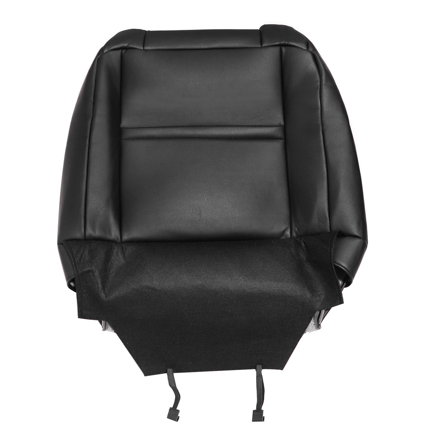 For 2009-2018 Dodge Ram 1500 2500 3500 Replacement Driver & Passenger Bottom & Top Leather Seat Cover Black