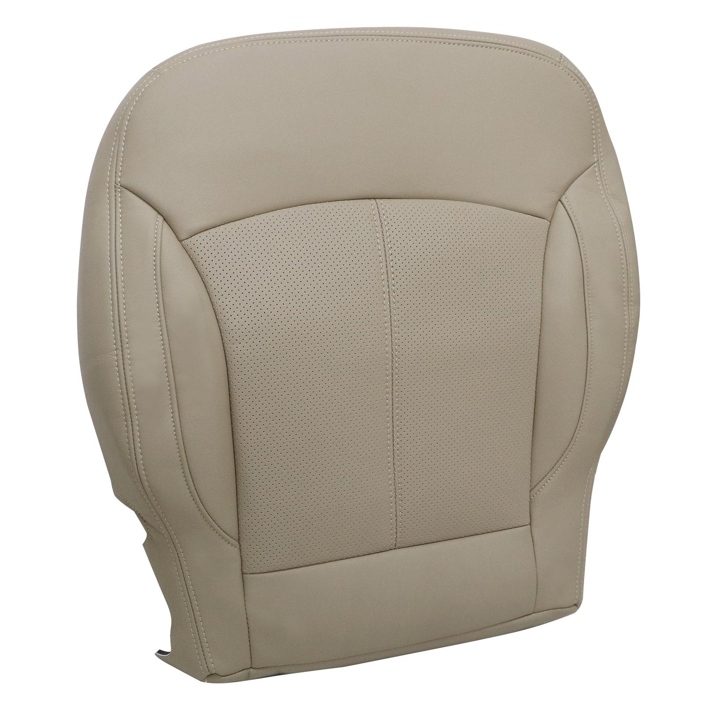 For 2010-2013 Buick LaCrosse Front Driver & Passenger Bottom & Top Leather Seat Cover Cashmere Tan