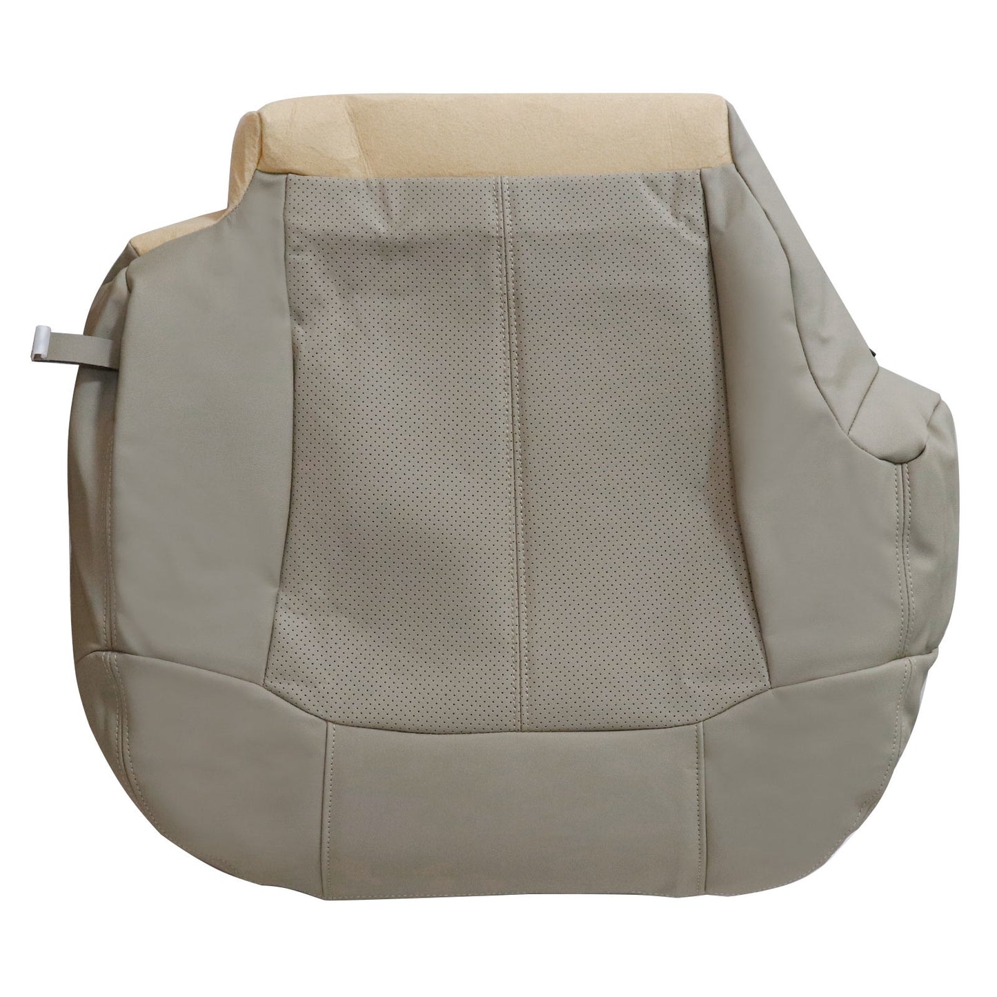 For 2002 Cadillac Escalade Front Driver & Passenger Bottom Perforated Leather Seat Cover Tan