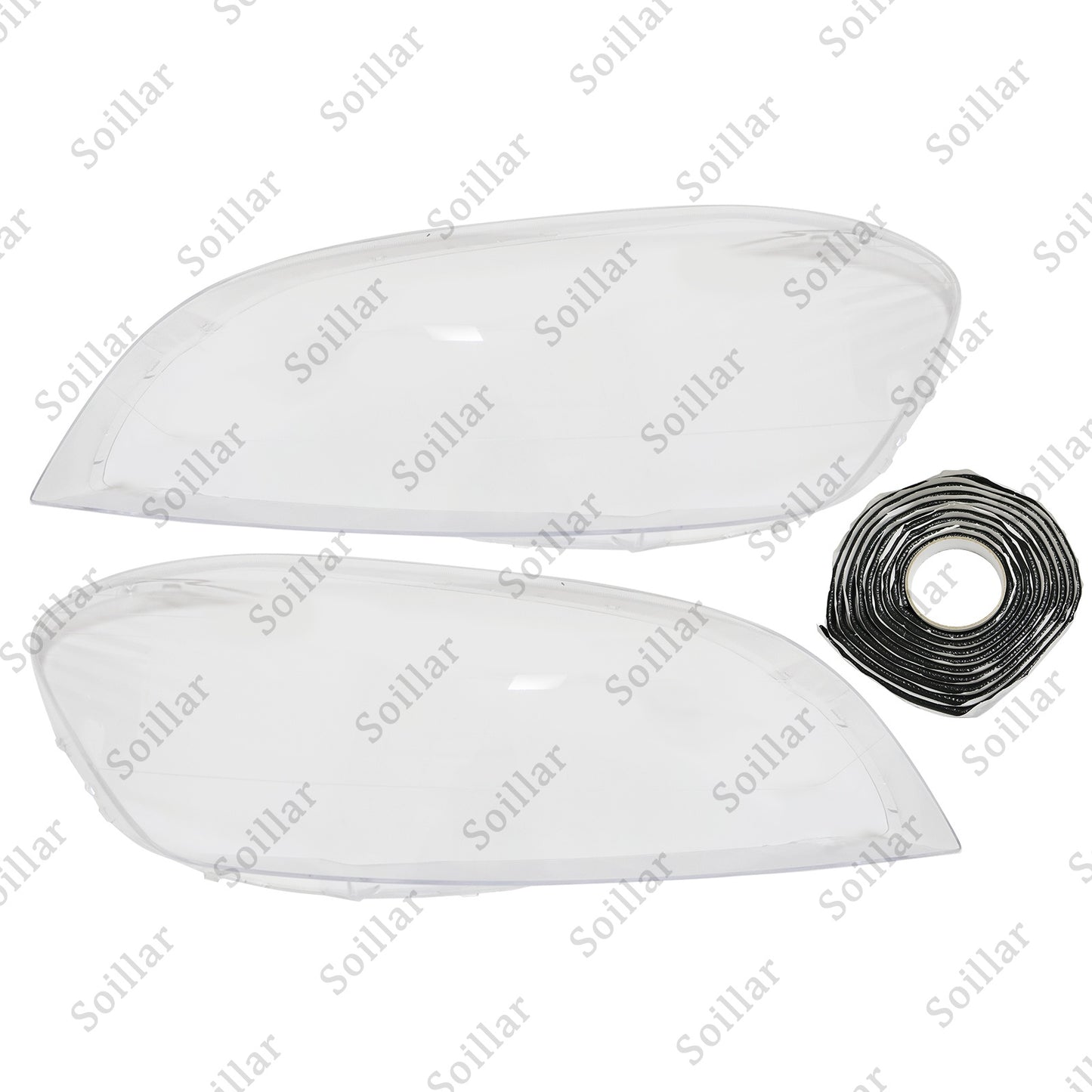 2x For Volvo XC60 2009-2013 Left+Right Front Headlamp Headlight Clear Cover Lens