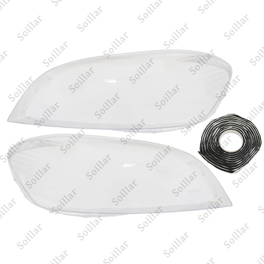 2x For Volvo XC60 2009-2013 Left+Right Front Headlamp Headlight Clear Cover Lens