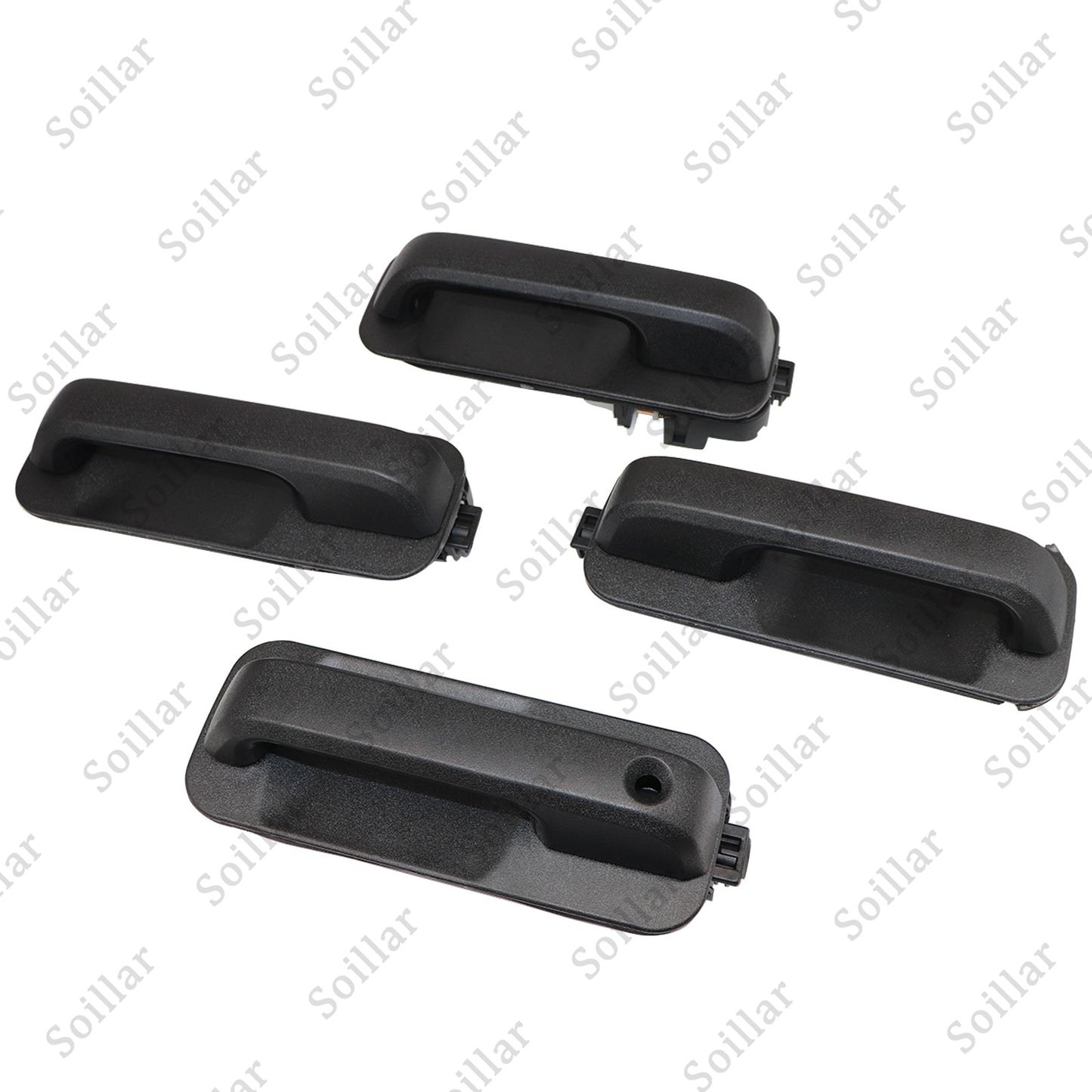 4pcs For Ford F150 2015-2020 Front And Rear Door Black Door Outer Handle