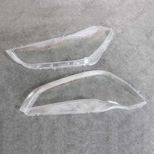 Pair Clear Headlight Lens Cover For Maserati Ghibli 4-Door 2014-2018 2019-2022