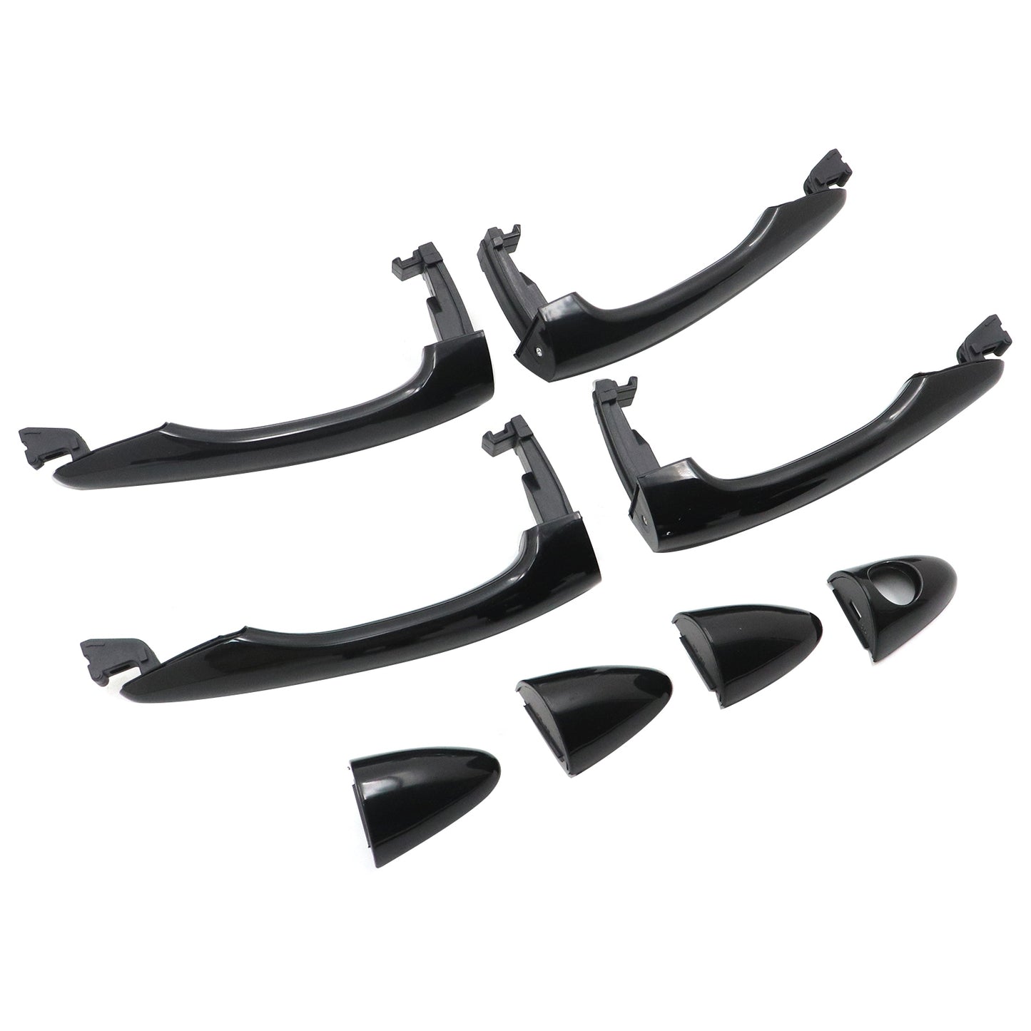 Front Rear Left Right Set of 4 For Kia Exterior Outside Door Handle Primed Black