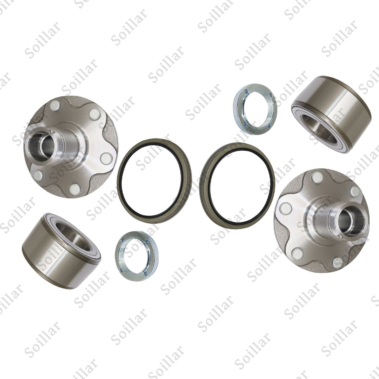 2PCS Front Wheel Hub Bearing Kit w/ Seal Fit 4Runner Sequoia Tundra Tacoma 2WD