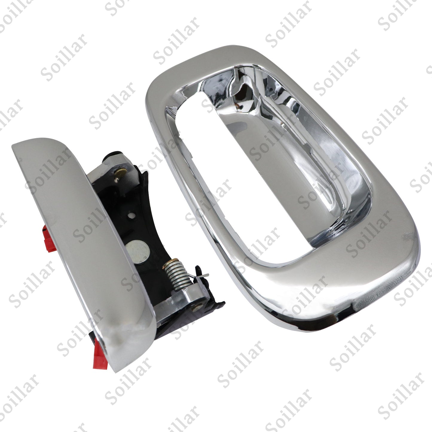 Chrome Tailgate Handle & Bezel Lock Set For 1999-2007 Chevy Silverado GMC Sierra