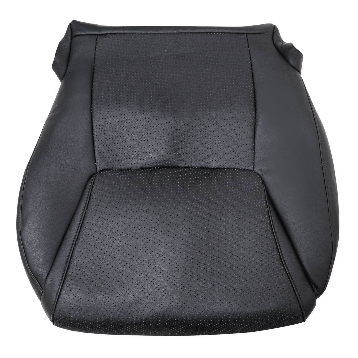 For 2008-2015 Lexus LX570 Driver & Passenger Side Bottom Perforated Leather Seat Cover Black