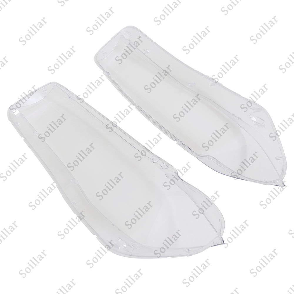 Fit BMW X5 F15 F16 X6 2014-2018 Pair Headlight Headlamp Lens Cover Replacement