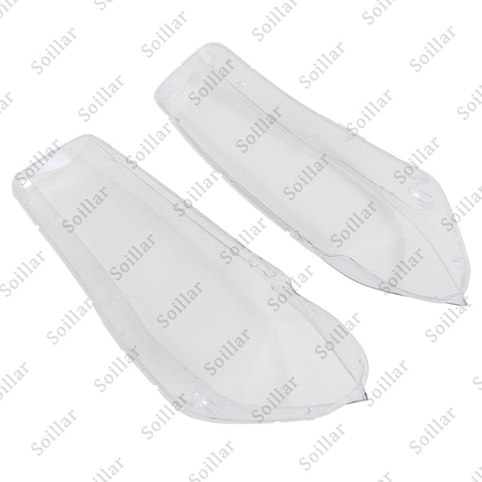 Fit BMW X5 F15 F16 X6 2014-2018 Pair Headlight Headlamp Lens Cover Replacement