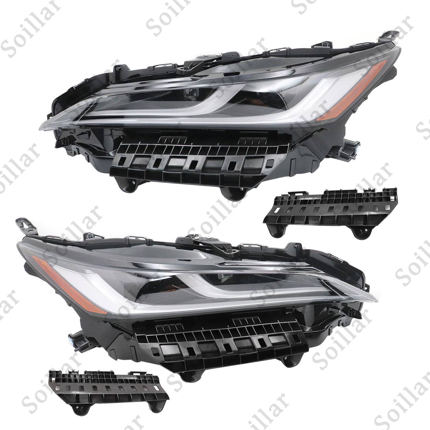 Pair Left + Right For 2021-2024 Toyota Venza Headlight Assembly Driver Passenger