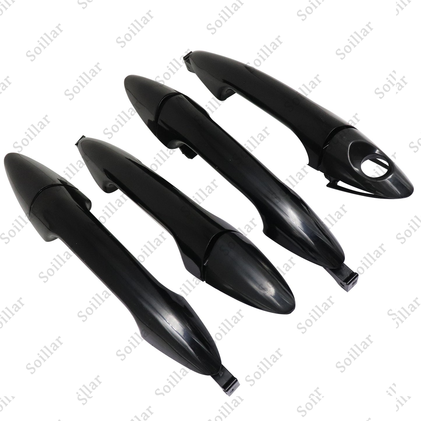 4X Exterior Door Handle Front Rear Left Right For Hyundai Accent 2012-2017