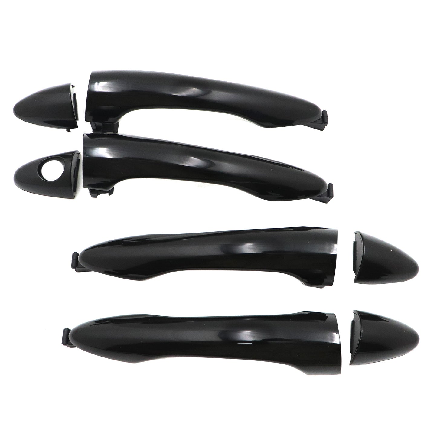 Front Rear Left Right Set of 4 For Kia Exterior Outside Door Handle Primed Black