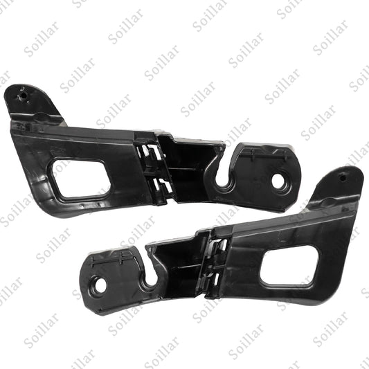 Front Left & Right Bumper Mount Brackets Black For Volkswagen Beetle 2012-2016
