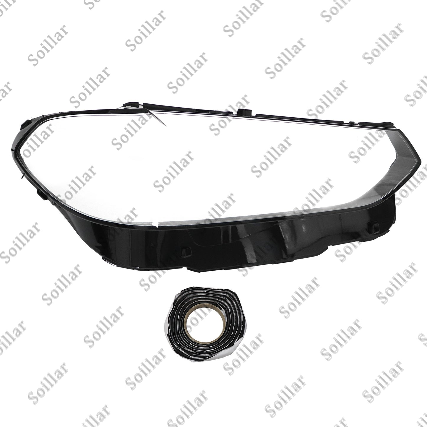 For BMW X3 X4 2022-2024 Right Side Front Headlight Lens Clear Cover+Sealant 1Pcs