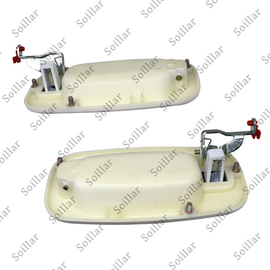 For Silverado 1999-2007 Rear Exterior Olympic White Painted Door Handle Set