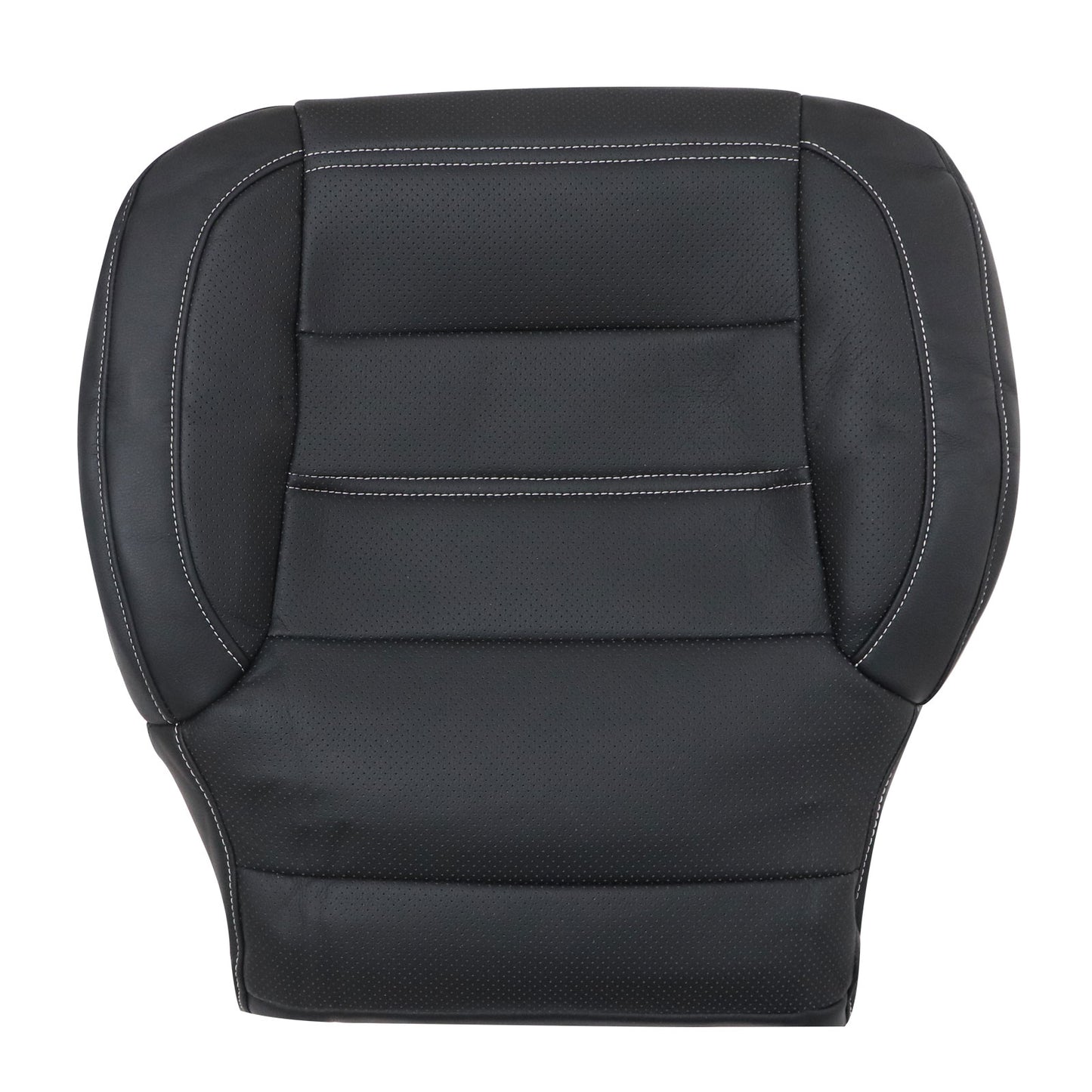 For 2014-2018 GMC Sierra 1500 Denali For 2014-2019 GMC Sierra 1500 Denali Replacement Driver Bottom Leather Seat Cover Black Driver Bottom Perf Leather Seat Cover Black