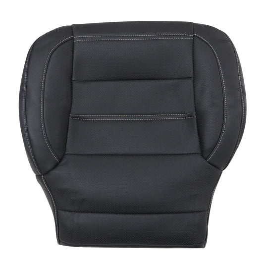 For 2014-2018 GMC Sierra 1500 Denali For 2014-2019 GMC Sierra 1500 Denali Replacement Driver Bottom Leather Seat Cover Black Driver Bottom Perf Leather Seat Cover Black