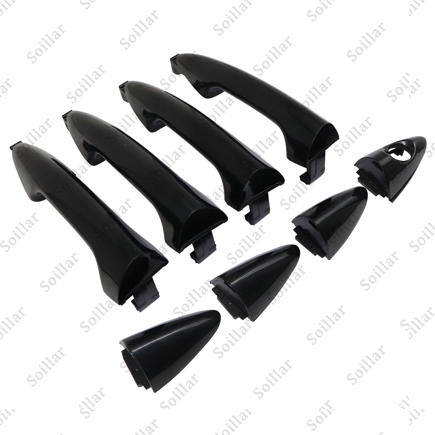 4X Exterior Door Handle Front Rear Left Right For Hyundai Accent 2012-2017