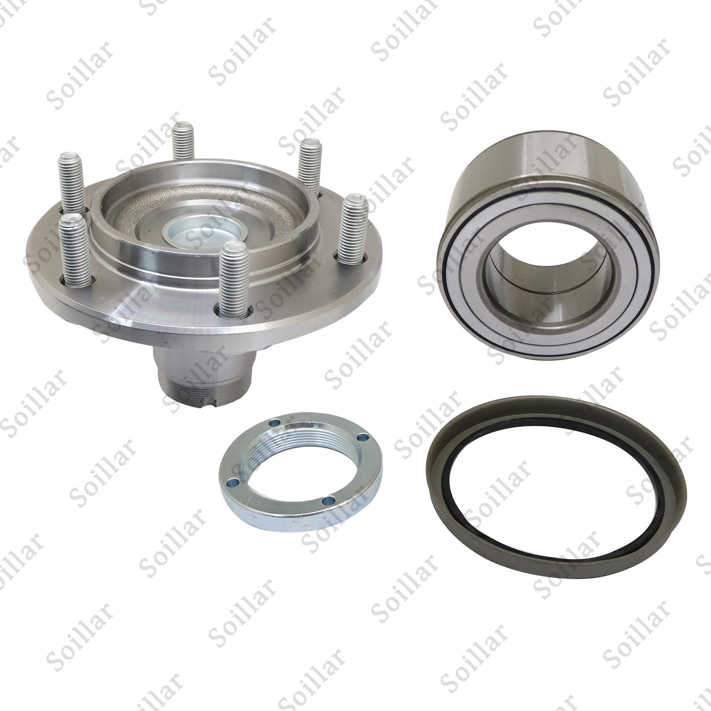 2PCS Front Wheel Hub Bearing Kit w/ Seal Fit 4Runner Sequoia Tundra Tacoma 2WD