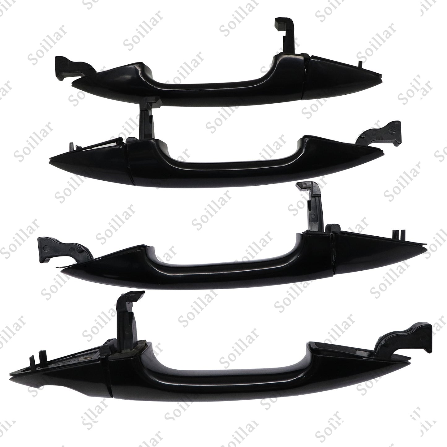 4X Exterior Door Handle Front Rear Left Right For Hyundai Accent 2012-2017