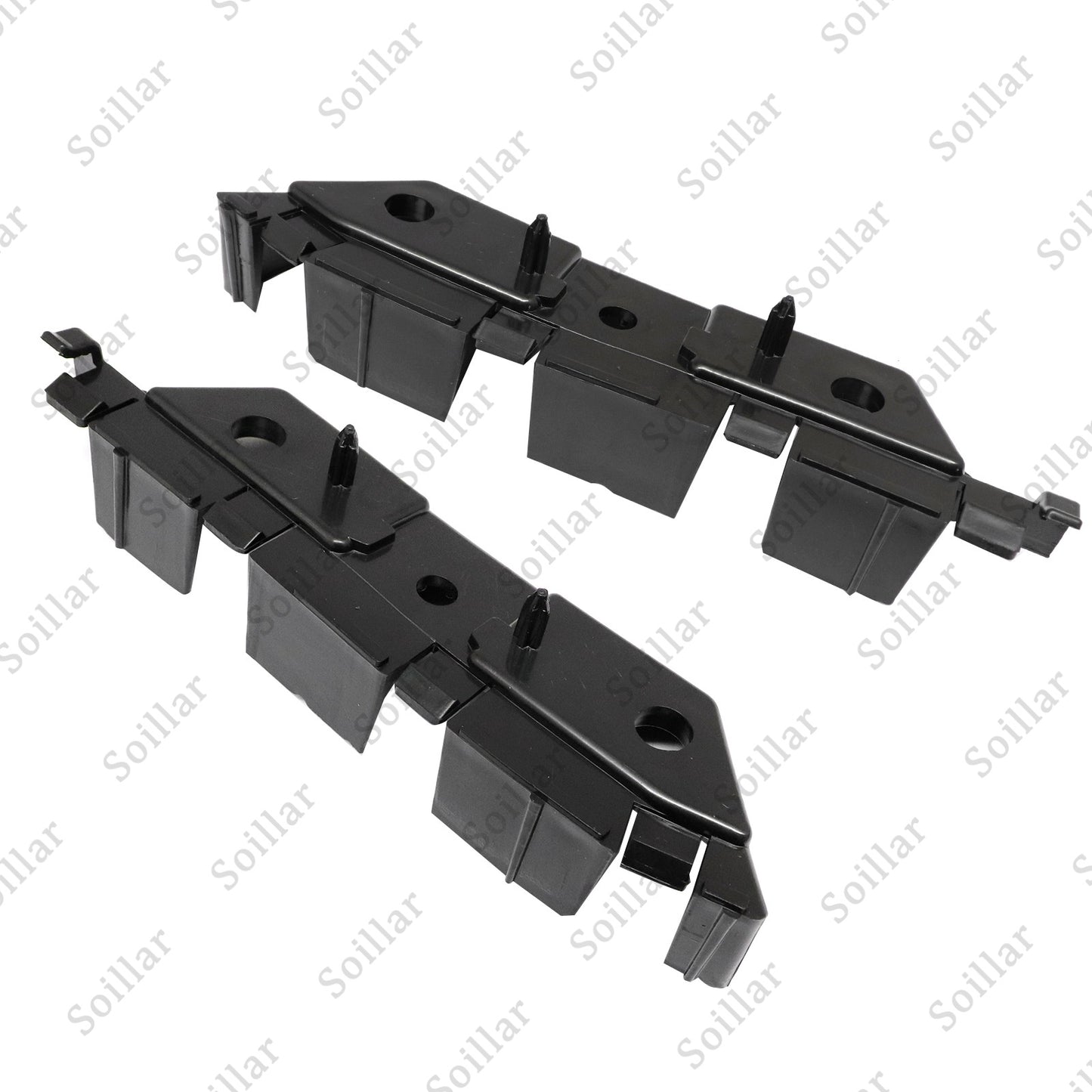 For Ford Bumper 2013-2016 Fusion Bracket Retainer 2PC Front Plastic Hold Mount