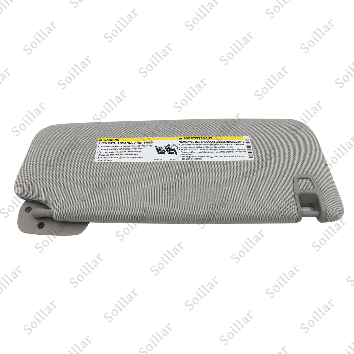 1X For Cadillac Chevrolet GMC 2015-19 Gray Left Driver Side Sun Visor W/ Light