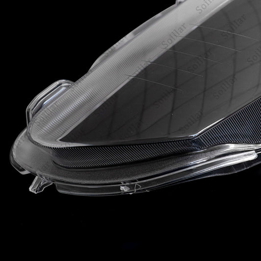 Pair Fit Jaguar XJ XJL 2010-2019 Front Headlamp Headlight Lens Cover Shell Clear