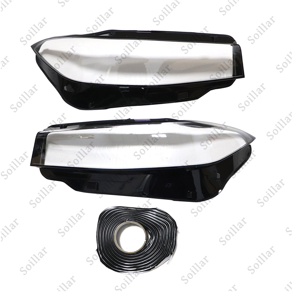 Headlight Pair Headlamp Lens Cover For Infiniti Q50 2014-2021 Front Left Right