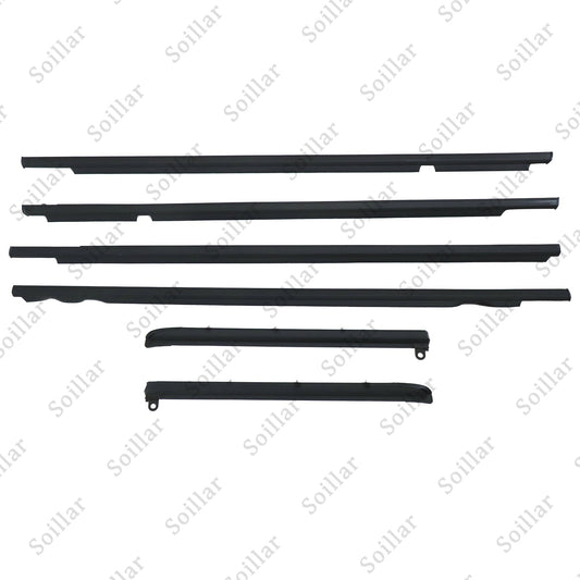 For Toyota Prado GX470 2003-2009 Quarter & Door Belt Moulding Black SET