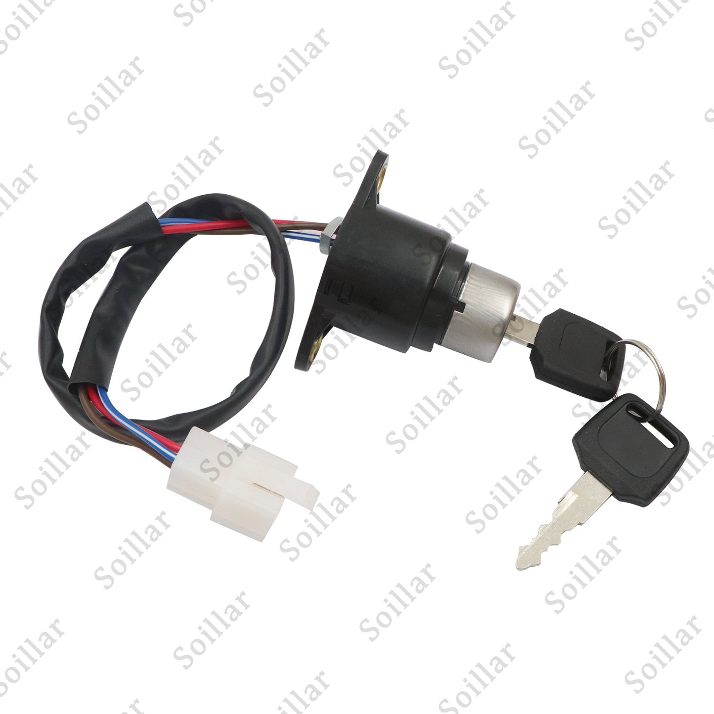 Ignition Key Switch Fit For Honda Shadow Spirit Sabre Aero VT1100 C C2 C3 Black