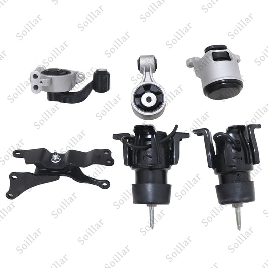 For 2009-2014 Nissan Maxima 3.5L Auto Trans 6Pcs Engine Motor & Trans Mount Set