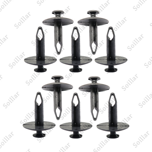 10Pcs Radiator Cover Retainer Clips Rivets fit for Ford F150 Mustang F250
