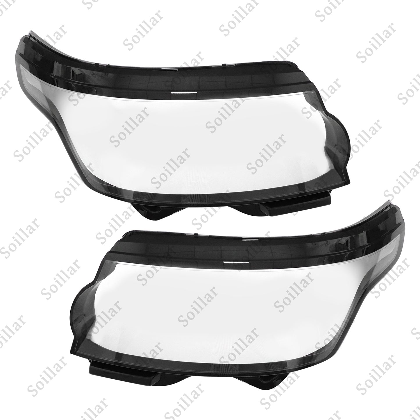 Left & Right Headlight Lens Cover For 2014-2017 Land Rover Range Rover