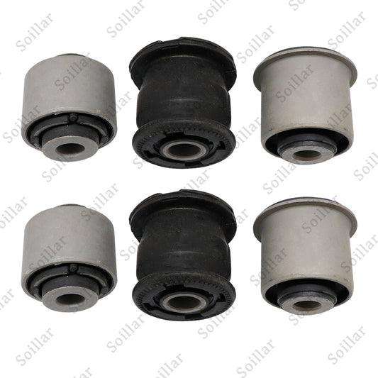 Set (6) Rear Lower Knuckle Bushing For Honda CIVIC 01-05 CRV 02-06 ELEMENT 03-06
