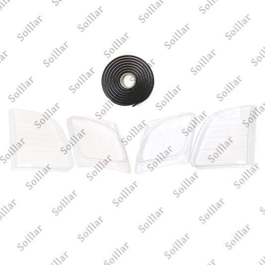 Front Headlight Clear Lens Housing + Seal Glue Set For Lexus LX470 1998-2007