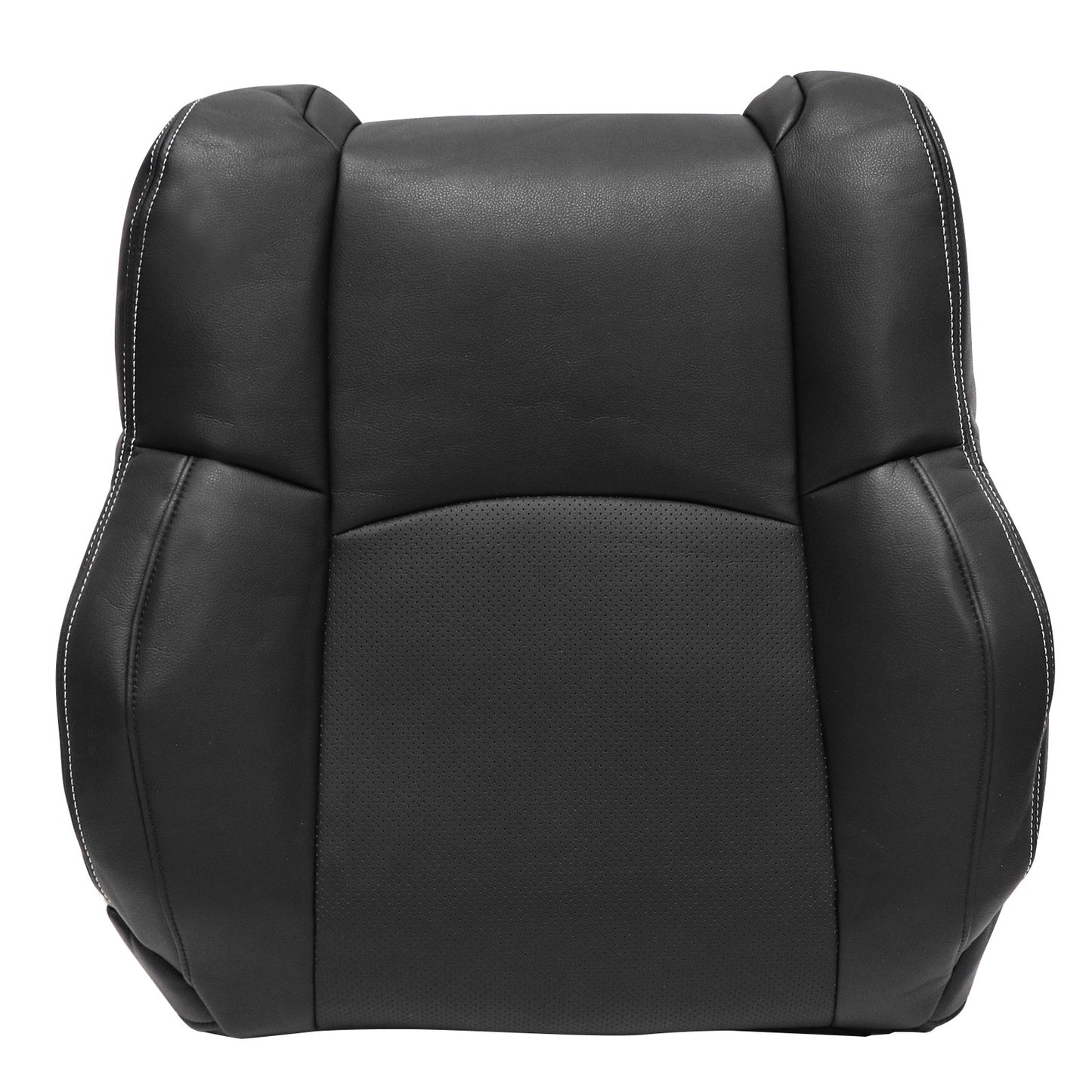 For 2009-2018 Dodge Ram 1500 2500 3500 Replacement Driver & Passenger Bottom & Top Leather Seat Cover Black