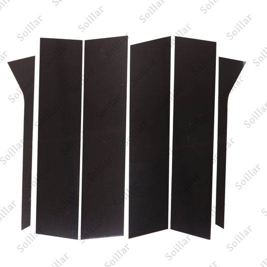 6 For 2006-2010 VW Jetta Sedan Black Pillar Post Door Trim Cover Car Accessories