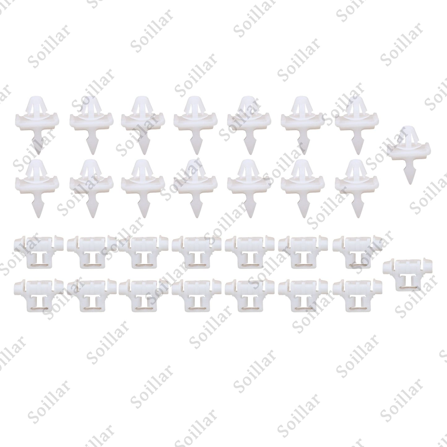 30Pcs For Mercedes Sacco 190 W201 W124 A124 S124 Car Side Door Moulding Clip