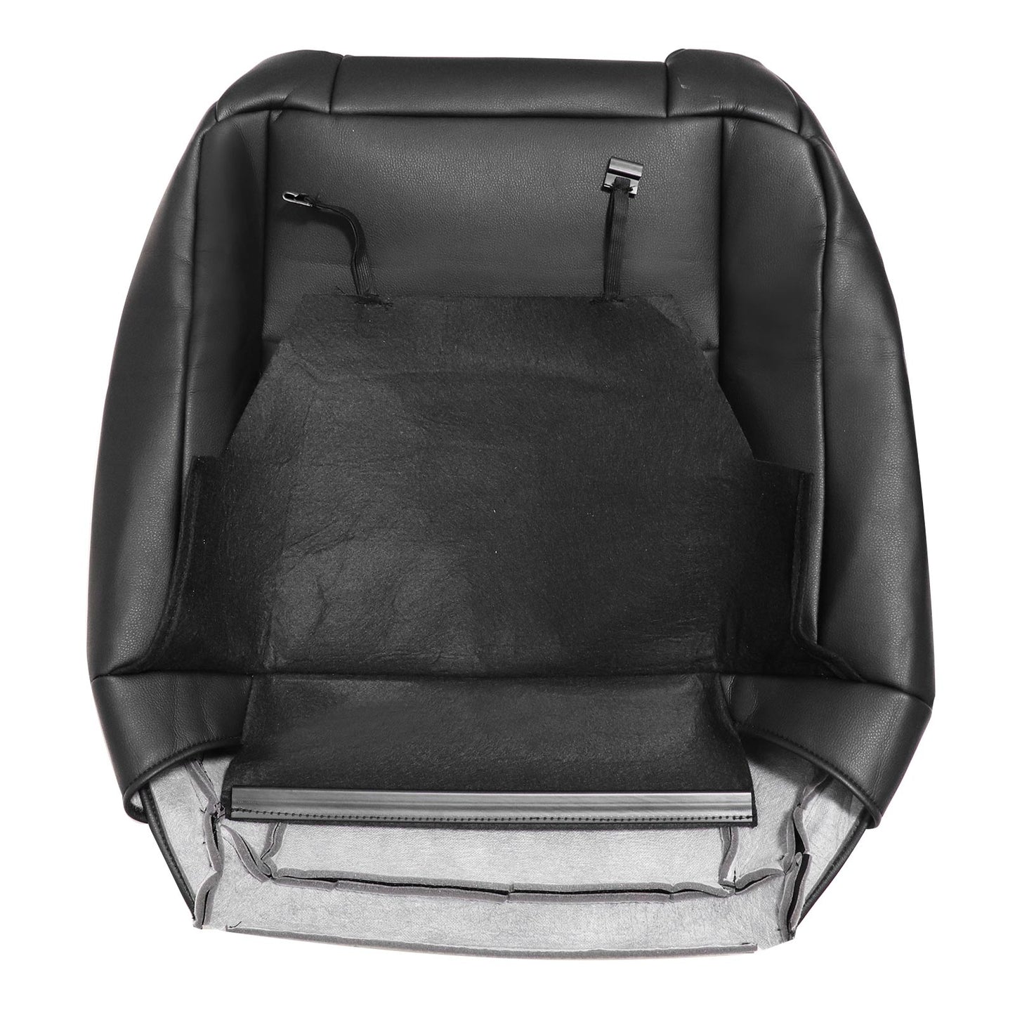 For 2009-2018 Dodge Ram 1500 2500 3500 Replacement Driver & Passenger Bottom & Top Leather Seat Cover Black